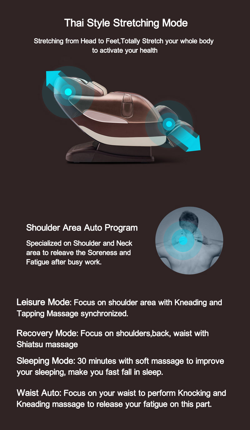 Back Kneading Fatigue Relieving Massagestuhl